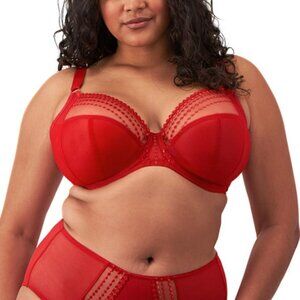Elomi Women's Plus Size Matilda Underwire Plunge Bra Haute Red 40 DDD